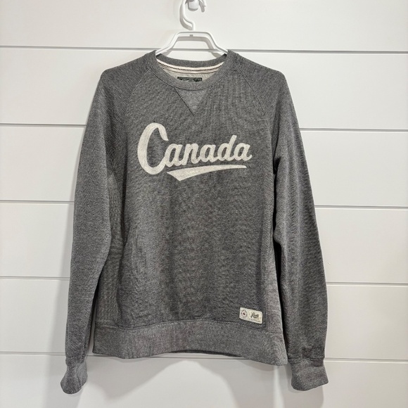 Roots mixed grey crew neck Canada sweatshirt size medium - Picture 1 of 14